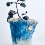Artisans Corner Gallery KC Henry Organic Pottery blue